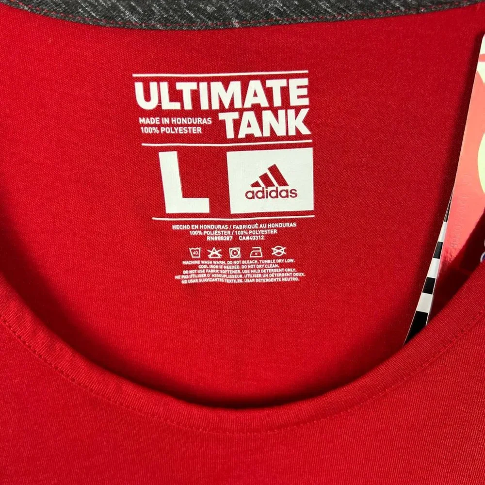 NC State Wolfpack NCAA Large Adidas Climalite Casual Sleeveless‎ Shirt New Men